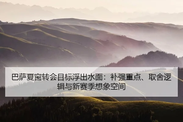 巴萨夏窗转会目标浮出水面：补强重点、取舍逻辑与新赛季想象空间 - zfwx